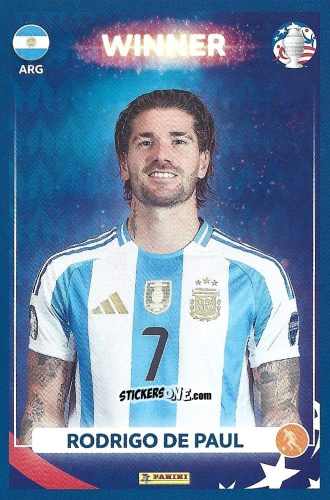 Figurina Rodrigo De Paul - Copa América Argentina Campeón 2024
 n. 15 - Panini