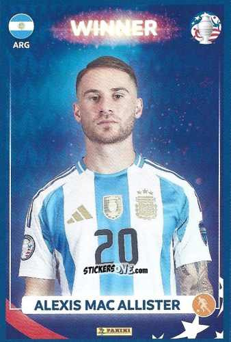 Cromo Alexis Mac Allister - Copa América Argentina Campeón 2024
 n. 19 - Panini