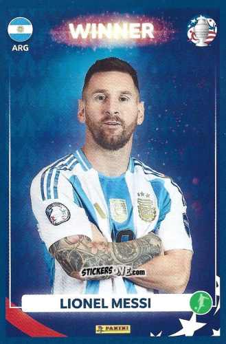 Cromo Lionel Messi - Copa América Argentina Campeón 2024
 n. 22 - Panini