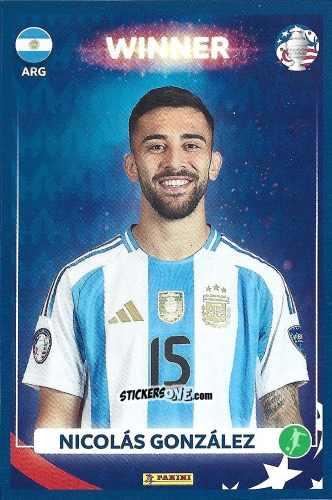 Figurina Nicolás González - Copa América Argentina Campeón 2024
 n. 24 - Panini