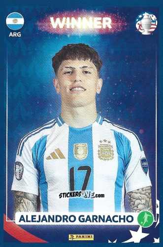 Figurina Alejandro Garnacho - Copa América Argentina Campeón 2024
 n. 25 - Panini