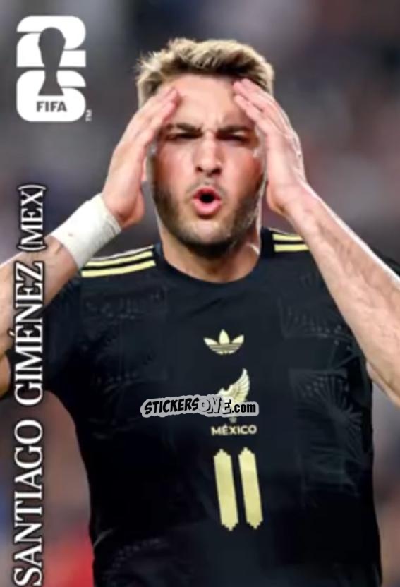Figurina Santiago Giménez - Coca-Cola FIFA World Cup Stickers (Latin America)
 n. CC4 - Panini