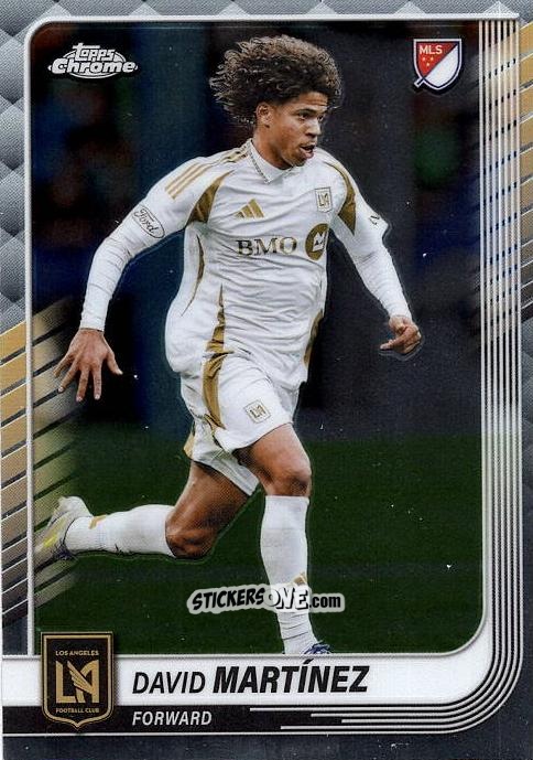 Sticker David Martínez - Chrome MLS 2025
 n. 75 - Topps