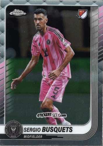 Sticker Sergio Busquets - Chrome MLS 2025
 n. 88 - Topps
