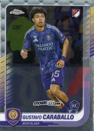Sticker Gustavo Caraballo - Chrome MLS 2025
 n. 146 - Topps