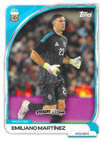 Figurina Emiliano Martínez - Argentina 2026 Collector Tin
 n. 1 - Topps