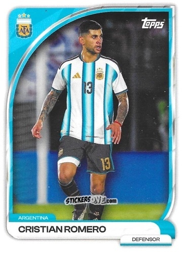 Sticker Cristian Romero - Argentina 2026 Collector Tin
 n. 2 - Topps