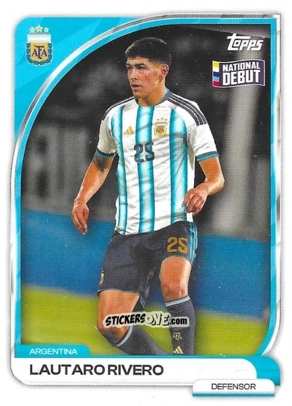 Sticker Lautaro Rivero - Argentina 2026 Collector Tin
 n. 5 - Topps