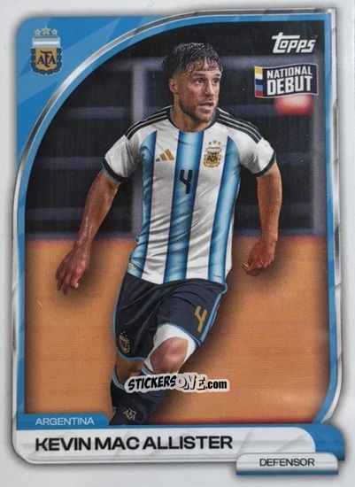 Sticker Kevin Mac Allister - Argentina 2026 Collector Tin
 n. 6 - Topps