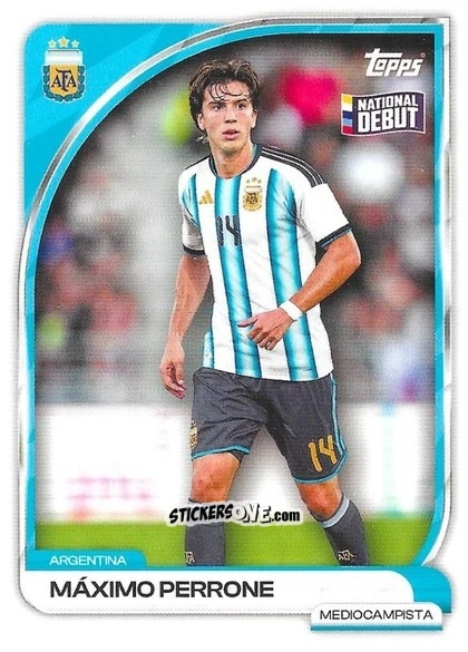 Cromo Máximo Perrone - Argentina 2026 Collector Tin
 n. 7 - Topps