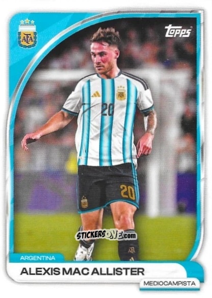 Cromo Alexis Mac Allister - Argentina 2026 Collector Tin
 n. 11 - Topps