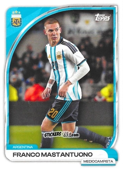 Sticker Franco Mastantuono - Argentina 2026 Collector Tin
 n. 13 - Topps