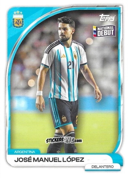 Figurina José Manuel López - Argentina 2026 Collector Tin
 n. 15 - Topps