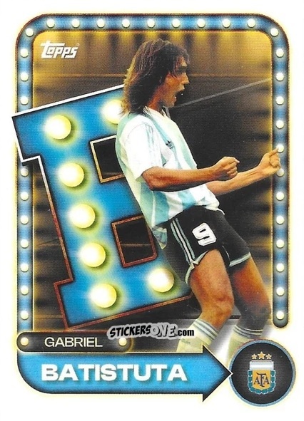 Sticker Gabriel Batistuta - Argentina 2026 Collector Tin
 n. 22 - Topps