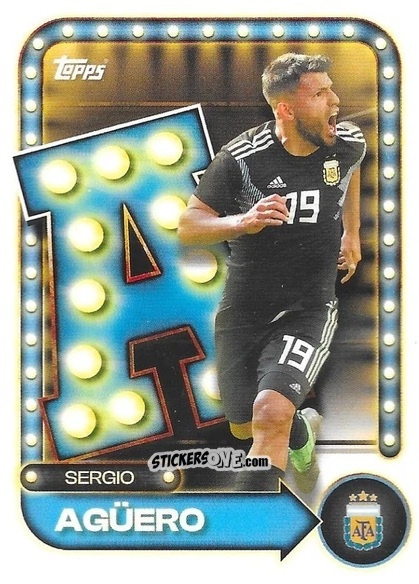 Figurina Sergio Agüero - Argentina 2026 Collector Tin
 n. 24 - Topps