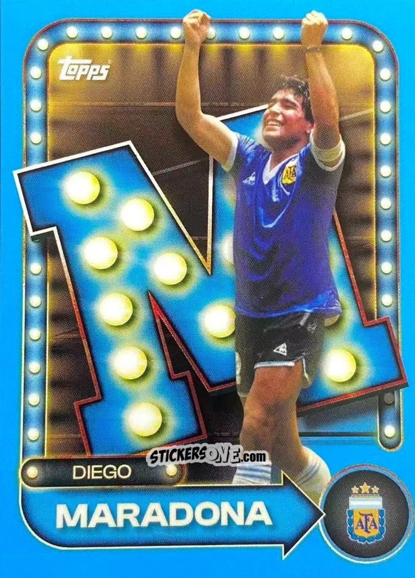 Cromo Diego Maradona - Argentina 2026 Collector Tin
 n. 25 - Topps