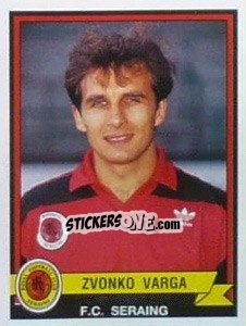 Cromo Zvonko Varga - Football Belgium 1993-1994 n. 290 - Panini