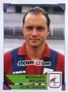 Figurina Bernard Wegria - Football Belgium 1994-1995 n. 183 - Panini