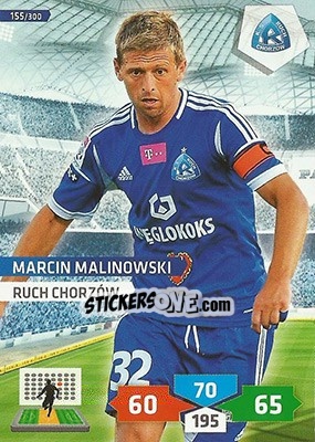 Figurina Marcin Malinowski - T-Mobile Ekstraklasa 2013-2014. Adrenalyn XL n. 155 - Panini
