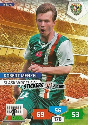 Cromo Robert Menzel - T-Mobile Ekstraklasa 2013-2014. Adrenalyn XL n. 166 - Panini