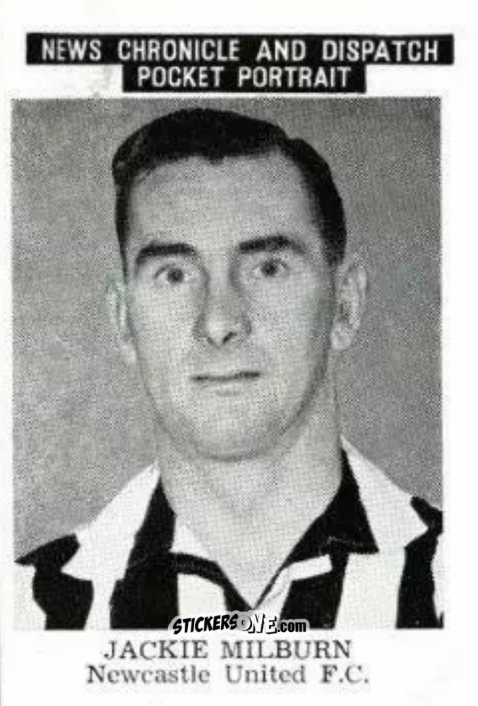 Figurina Jackie Milburn - Newcastle United 1955
 n. 5 - News Chronicle
