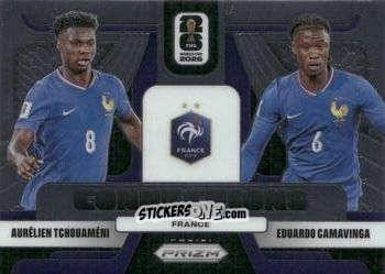Sticker Aurelien Tchouameni / Eduardo Camavinga - FIFA World Cup 2026. Prizm
 n. C16 - Panini