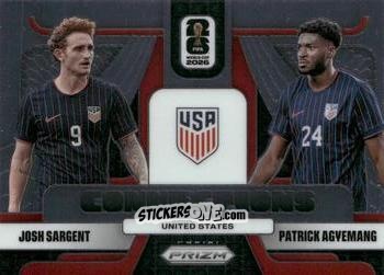 Cromo Josh Sargent / Patrick Agyemang - FIFA World Cup 2026. Prizm
 n. C21 - Panini