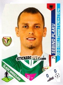 Cromo Plaku - Ekstraklasa 2013-2014 n. 258 - Panini