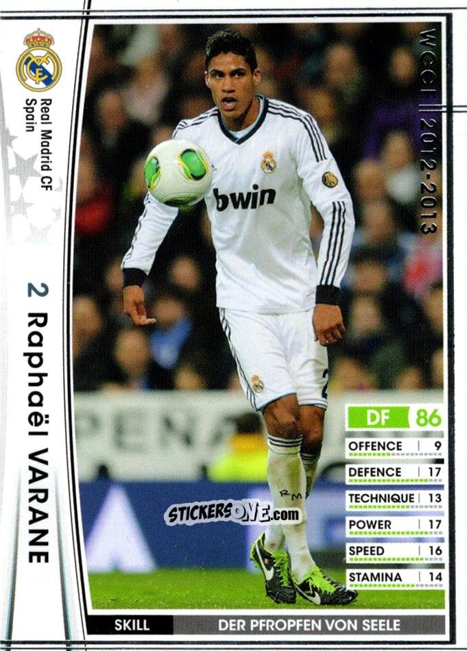 Figurina Raphael Varane - Sega World Club Champion Football 2012-2013
 n. 358 - Panini