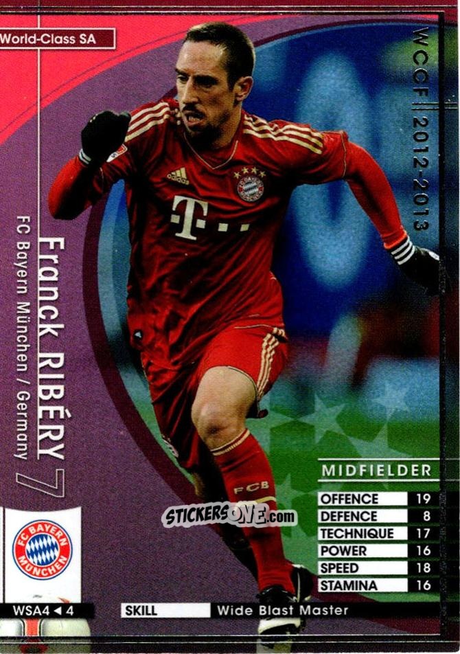 Cromo Franck Ribéry - Sega World Club Champion Football 2012-2013
 n. WSA4 - Panini