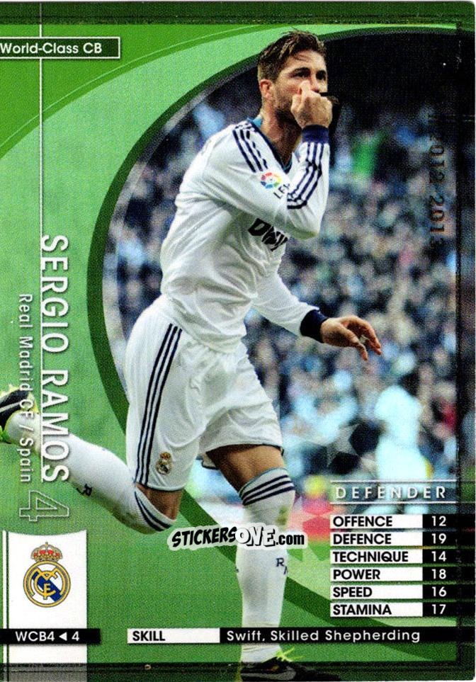 Cromo Sergio Ramos - Sega World Club Champion Football 2012-2013
 n. WCB4 - Panini
