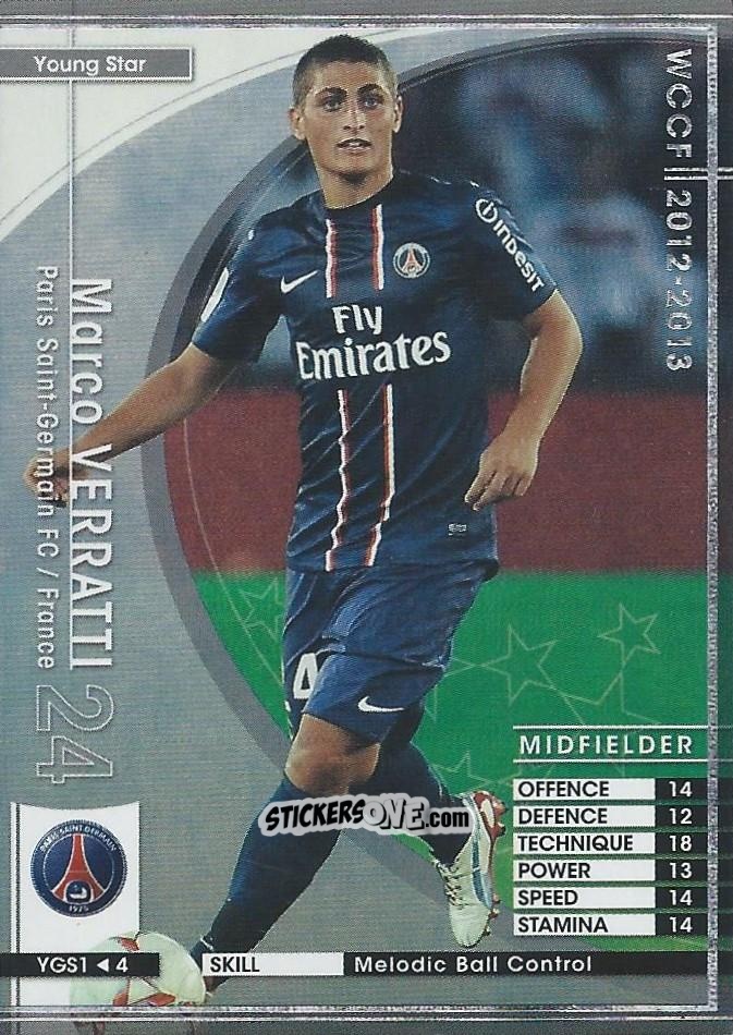Figurina Marco Verratti - Sega World Club Champion Football 2012-2013
 n. YGS1 - Panini