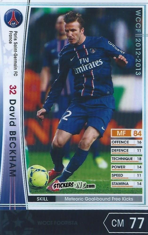 Sticker David Beckham - Sega World Club Champion Football 2012-2013
 n. FE - Panini