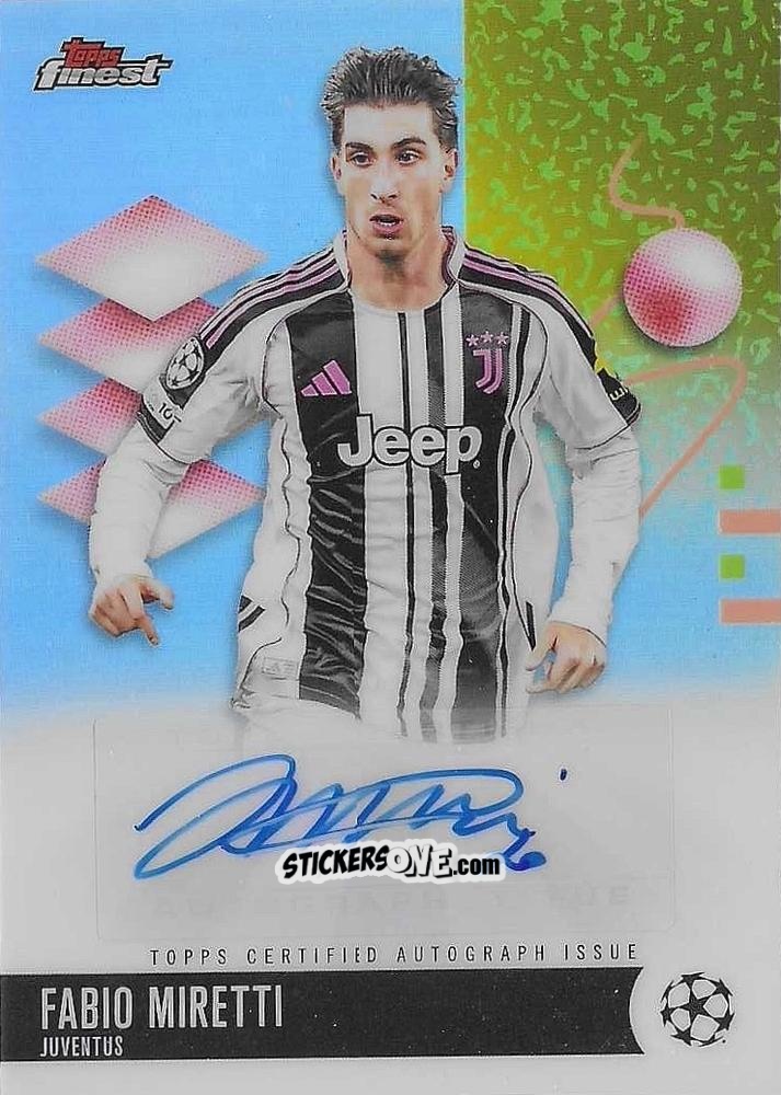 Figurina Fabio Miretti - Finest UEFA Club Competitions 2025-2026
 n. BA-FA - Topps