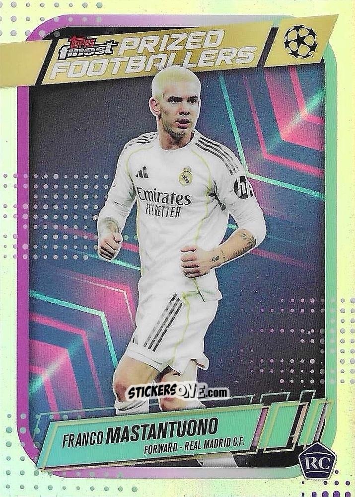 Sticker Franco Mastantuono - Finest UEFA Club Competitions 2025-2026
 n. PF-14 - Topps