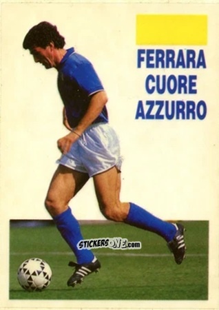 Figurina Ferrara cuore azzurro - Italia Mondiale 90
 n. 22 - Vallardi