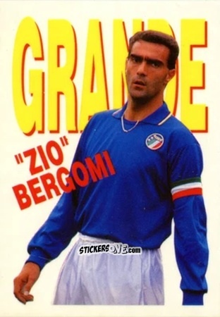 Cromo Grazie ZIO Bergomi - Italia Mondiale 90
 n. 28 - Vallardi