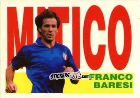 Sticker Mitico Franco Baresi - Italia Mondiale 90
 n. 31 - Vallardi