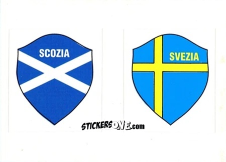 Figurina Badge Scozia / Sweden - Italia Mondiale 90
 n. 35 - Vallardi