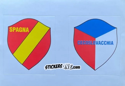 Figurina Badge Spagna / Cecoslovacchia - Italia Mondiale 90
 n. 40 - Vallardi