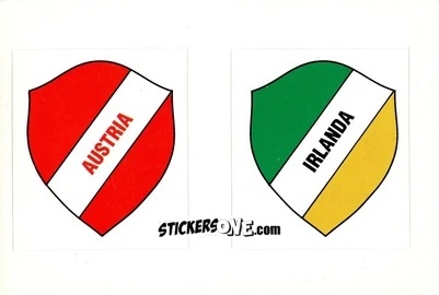 Figurina Badge Austria / Irlanda - Italia Mondiale 90
 n. 45 - Vallardi