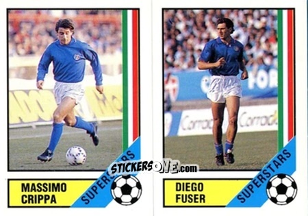 Figurina Massimo Crippa / Diego Fuser - Italia Mondiale 90
 n. 86 - Vallardi