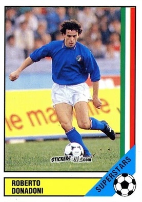 Figurina Roberto Donadoni - Italia Mondiale 90
 n. 94 - Vallardi