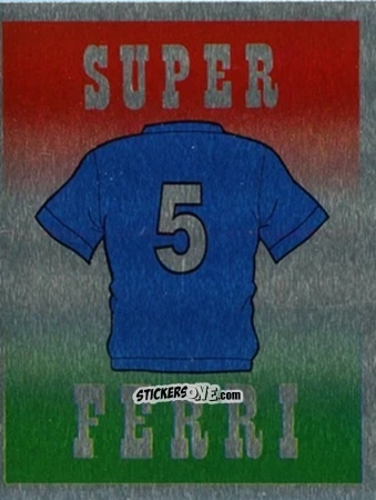 Sticker Super Ferri - Italia Mondiale 90
 n. 100 - Vallardi