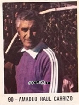 Sticker Amadeo Raul Carrizo - El Libro de Los Mundiales 1977
 n. 90 - SUPERCOLLECION
