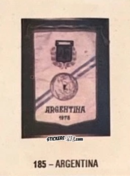 Sticker Argentina - El Libro de Los Mundiales 1977
 n. 185 - SUPERCOLLECION