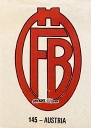 Sticker Austria - El Libro de Los Mundiales 1977
 n. 145 - SUPERCOLLECION