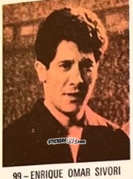 Figurina Enrique Omar Sivori - El Libro de Los Mundiales 1977
 n. 99 - SUPERCOLLECION