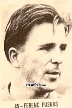 Sticker Ferenc Puskas - El Libro de Los Mundiales 1977
 n. 45 - SUPERCOLLECION