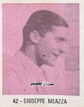 Sticker Giuseppe Meazza - El Libro de Los Mundiales 1977
 n. 42 - SUPERCOLLECION